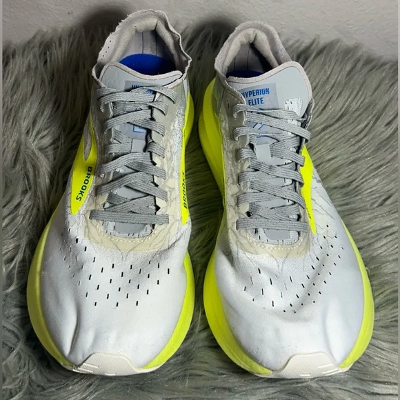 Brooks Unisex Hyperion Elite 2 Running Shoe WhiteSilverNightlife Sneakers Sz10.5 - Picture 5 of 11